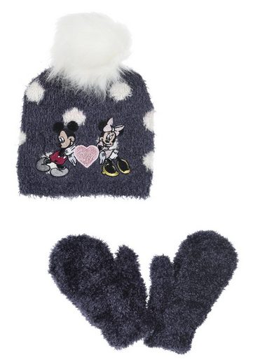 DISNEY MINNIE MOUSE Bommelmütze Mädchen Kinder Winter-Set 2 tlg. Mütze & Handschuhe SET mehr DISNEY MINNIE MOUSE Bommelmütze Mädchen Kinder Winter-Set 2 tlg. Mütze & Handschuhe SET mehr