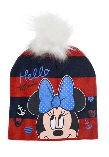 DISNEY MINNIE MOUSE Bommelmütze Baby Mädchen Winter-Mütze mehr Auslauf