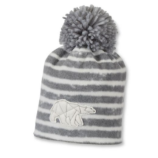 STERNTALER® Ohrenmütze Wintermütze Bommelmütze mit Eisbär-Applikation gestreift mehr JETZT KAUFEN