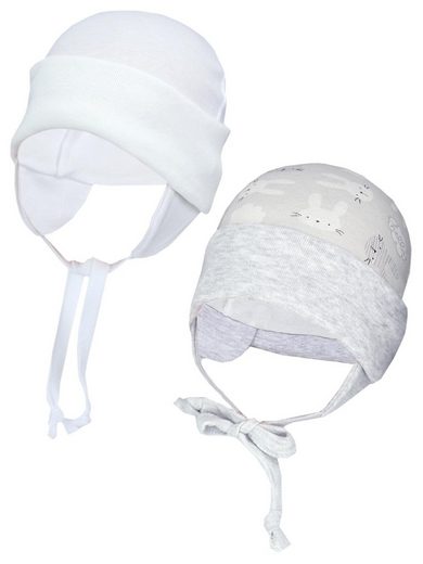 TUPTAM Erstlingsmütze TupTam Baby Erstlingsmütze mit Ohrenklappen 2er Pack mehr Bis zu 55% Rabatt