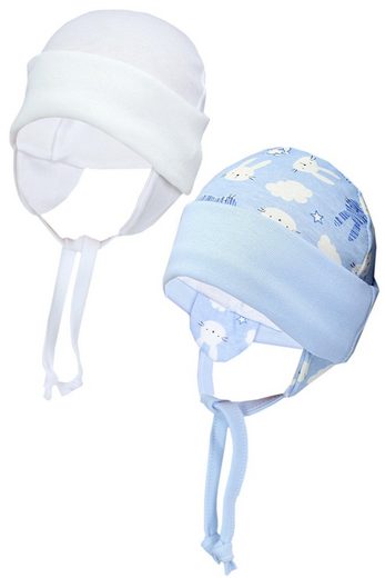 TUPTAM Erstlingsmütze TupTam Baby Erstlingsmütze mit Ohrenklappen 2er Pack mehr Bis zu 55% Rabatt