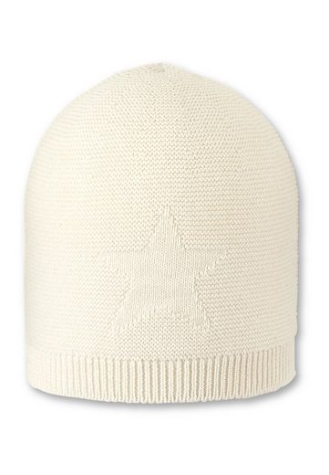 STERNTALER® Strickmütze GOTS Strickmütze 1-St., Kinder Strickmütze mit eingestricktem Stern ideal für den Winter) Wintermütze Baby gefüttert mit Baumwollfleece (Bio mehr Angebote