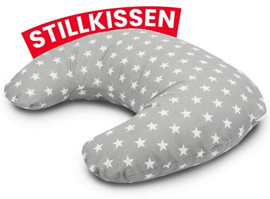 AMILIAN Stillkissen Lagerungskissen - Seitenschläferkissen - Stillkissen klein Schwangerschaftskissen zum Schlafen, pregnancy pillow mit Füllung inkl. Bezug mit Stickerei (60x42 cm), für Mütter und Babys mehr Zeitlich begrenztes Angebot