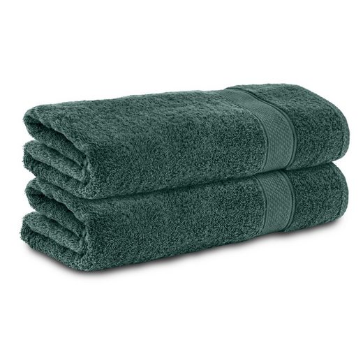 KOMFORTEC Badetücher 100% Baumwolle, 470 g/m² Frottee (2-St), Handtücher 70x140 cm Set, Weich mehr Angebote