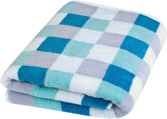 ROSS Handtuch Set Würfelfond Frottier (Set, 2-St), 100% Baumwolle mehr Großer Ausverkauf