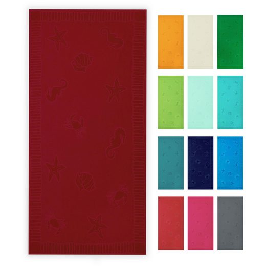 ZOLLNER Strandtuch Frottier (1-St), 100 x 200 cm, 100% Baumwolle, vom Hotelwäschespezialisten mehr Große Rabatte