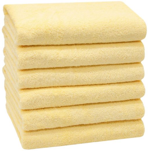 ZOLLNER Handtücher Walkfrottier (6-St), 50 x 100 cm, 100% Baumwolle, vom Hotelwäschespezialisten mehr VIP-Rabatte