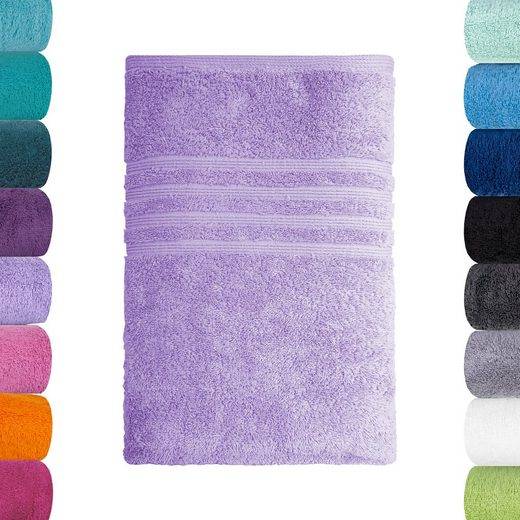 LAVEA Badetuch Bali 100x150cm aus 100% Bio-Baumwolle, einzigartig weiches Badetuch mit 500 g/m² (1-St), hochwertiges und nachhaltiges Premium Strandtuch – saugstarke Faser mehr Nur noch ein Tag übrig