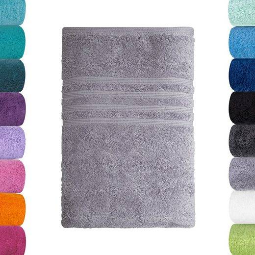 LAVEA Badetuch Bali 100x150cm aus 100% Bio-Baumwolle, einzigartig weiches Badetuch mit 500 g/m² (1-St), hochwertiges und nachhaltiges Premium Strandtuch – saugstarke Faser mehr Nur noch ein Tag übrig