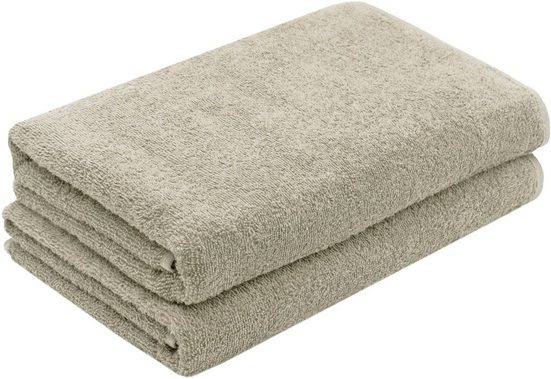 ZOLLNER Duschtücher Walkfrottier (2-St), 70 x 140 cm, 100% Baumwolle, alle Farben bis 95°C waschbar mehr Bis zu 55% Rabatt