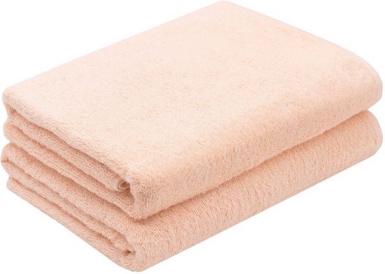 ZOLLNER Duschtücher Walkfrottier (2-St), 70 x 140 cm, 100% Baumwolle, alle Farben bis 95°C waschbar mehr Discount Store für neue Produkte