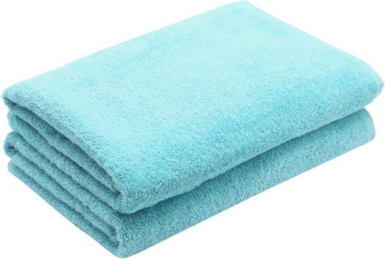 ZOLLNER Duschtücher Walkfrottier (2-St), 70 x 140 cm, 100% Baumwolle, alle Farben bis 95°C waschbar mehr Discount Store für neue Produkte