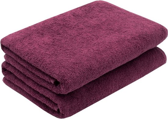 ZOLLNER Duschtücher Walkfrottier (2-St), 70 x 140 cm, 100% Baumwolle, alle Farben bis 95°C waschbar mehr Discount Store für neue Produkte