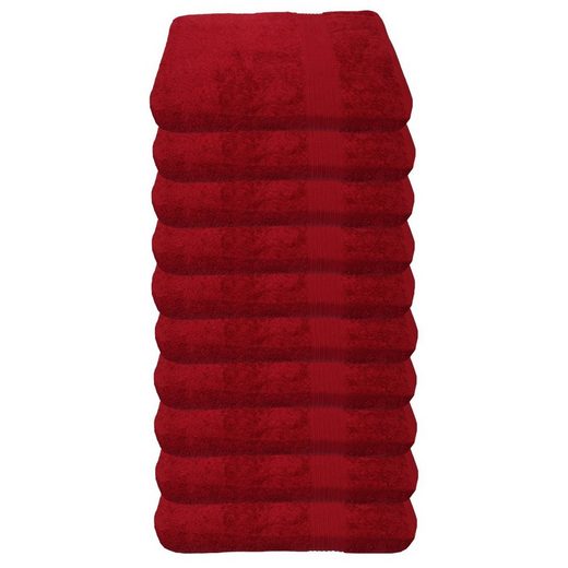 JULIE JULSEN Gästehandtücher 10-Gästehandtücher-Fuchsia-Gästetuch 30 x 50 cm Baumwolle (10-St) mehr Top Angebot