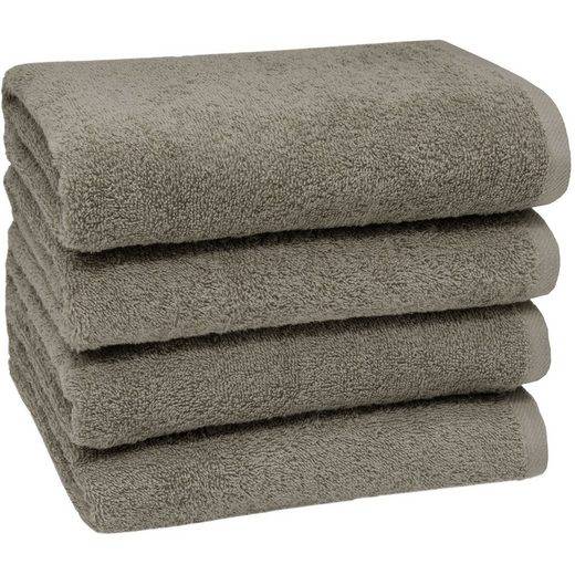 ZOLLNER Handtücher Walkfrottier (4-St), 50 x 100 cm, 100% Baumwolle, alle Farben bis 95°C waschbar mehr Vierteljährliche Förderung