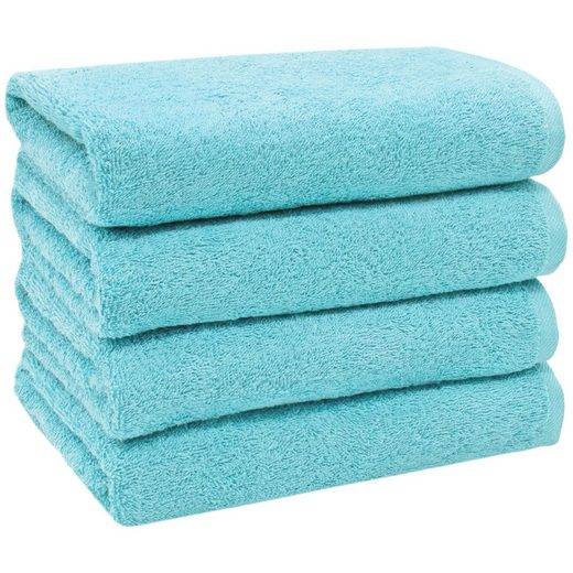 ZOLLNER Handtücher Walkfrottier (4-St), 50 x 100 cm, 100% Baumwolle, alle Farben bis 95°C waschbar mehr Discount Store für neue Produkte