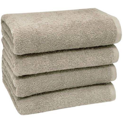 ZOLLNER Handtücher Walkfrottier (4-St), 50 x 100 cm, 100% Baumwolle, alle Farben bis 95°C waschbar mehr Discount Store für neue Produkte