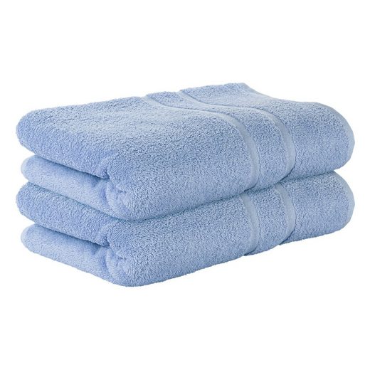 STICKANDSHINE Badetuch 2er Set Premium Frottee Badetuch 100x150 cm in 500g/m² aus 100% Baumwolle (2 Stück Pack) Badetücher 100 x 150 100% Baumwolle 500GSM Frottee mehr Letzter Tag