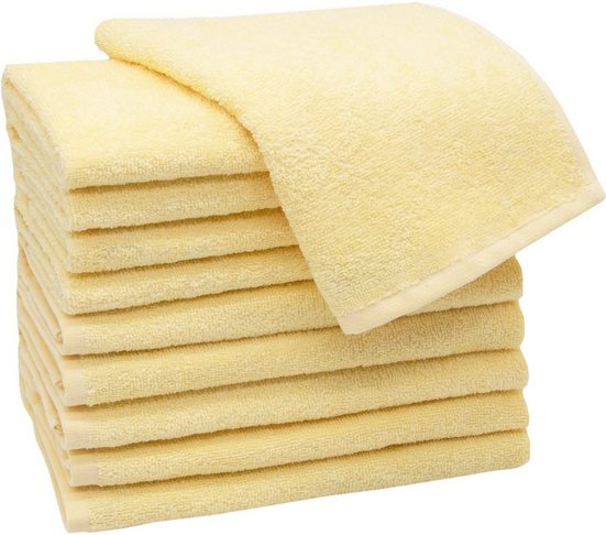 ZOLLNER Gästehandtücher Walkfrottier (10-St), 30 x 50 cm, 100% Baumwolle, vom Hotelwäschespezialisten mehr Black Friday Preise