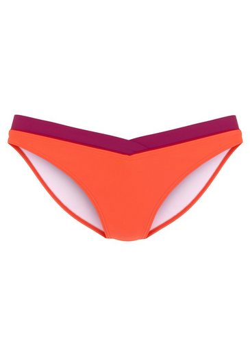 S.OLIVER Bikini-Hose Yella mit kontrastfarbenen Details und V-Bund mehr Super Rabatt