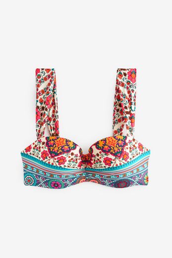 NEXT Bandeau-Bikini-Top Figurformendes, wattiertes Bandeau-Bikinitop 1-St mehr Sonderangebot