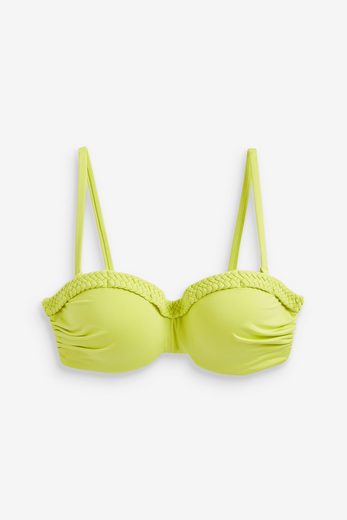 NEXT Bandeau-Bikini-Top Figurformendes, wattiertes Bandeau-Bikinitop 1-St mehr Sonderangebot