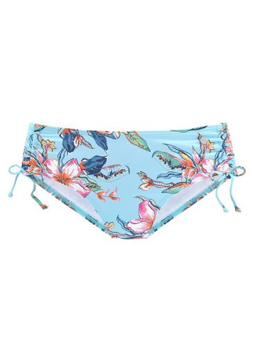 LASCANA Bikini-Hose Malia mit seitlicher Raffung mit tropischem Print mehr Cyber Monday