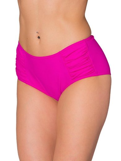 AQUARTI Bikini-Hose Aquarti Damen Bikinihose Hotpants mit seitlichen Raffungen mehr Große Rabatte