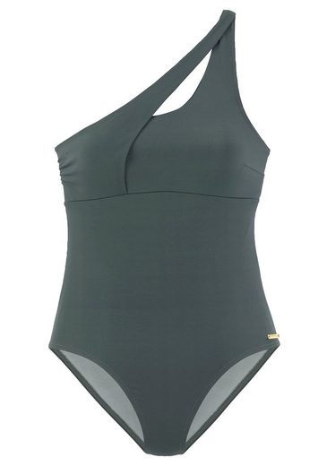 BRUNO BANANI Badeanzug mit asymmetrischem Schnitt mehr Clearance-Verkauf