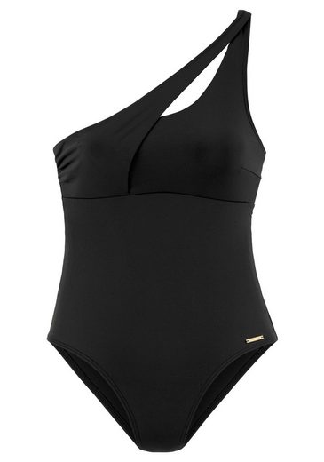 BRUNO BANANI Badeanzug mit asymmetrischem Schnitt mehr Clearance-Verkauf