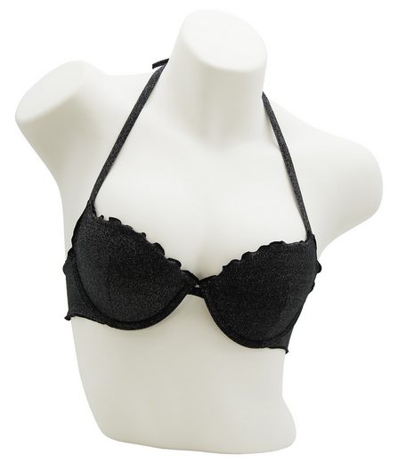 MISS BEACH Bügel-Bikini-Top Lurex leicht wattiert, Glitzer Bikini-Oberteil mehr Neueste Mode