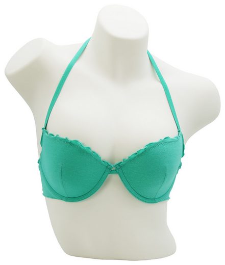 MISS BEACH Bügel-Bikini-Top Lurex leicht wattiert, Glitzer Bikini-Oberteil mehr Neueste Mode