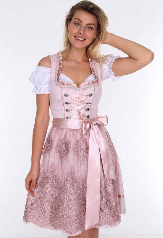 TRACHTL Dirndl Trachtl-Lifos Diana Rosa 3 tlg. mehr Große Rabatte