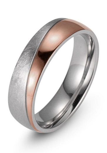 FIRETTI Trauring Schmuck Geschenk "LIEBE" mit Vertiefung, ca. 7,0mm breit mit Zirkonia (synth) mehr Speichern exportieren