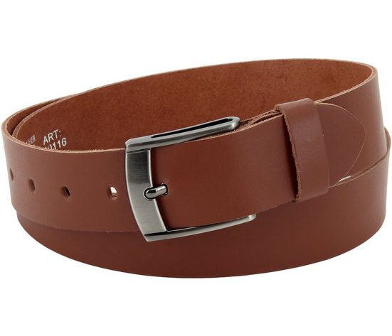 COLOGNEBELT Ledergürtel E31-SL Schlicht dennoch modern mit Dornschließe, MADE IN GERMANY mehr Schlussverkauf