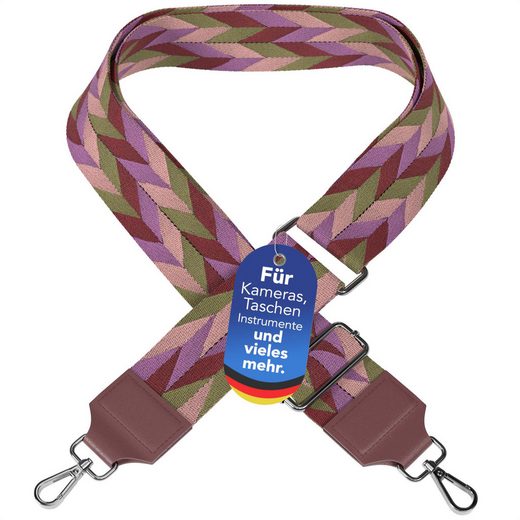 EAZY CASE Schulterriemen Schultergurte für Taschen gemustert Wechselband Taschenriemen Festivalbag verstellbar universal Violett mehr Zeitlich begrenztes Angebot