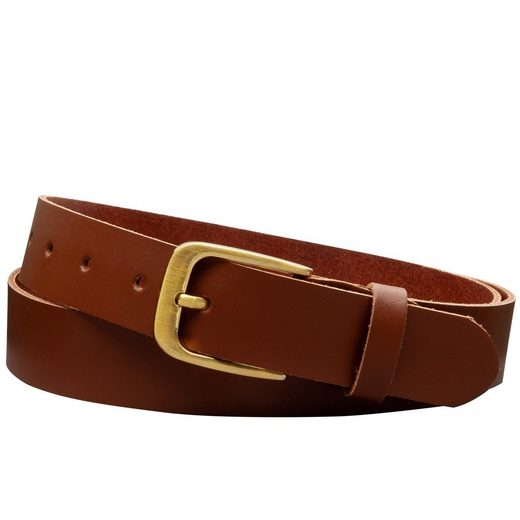 COLOGNEBELT Ledergürtel C16-SL Schlicht dennoch modern mit Dornschließe, MADE IN GERMANY mehr Wochenangebot