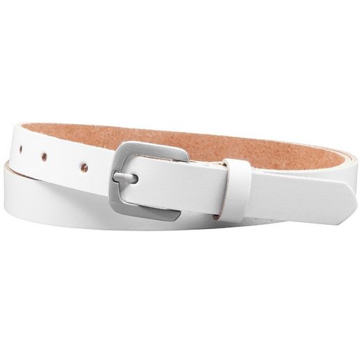 COLOGNEBELT Ledergürtel A5-SL Echt Leder Gürtel 2 cm Breit in Schwarz mit stilvoller Gürtelschließe, leger und modern mehr Fabrikverkauf