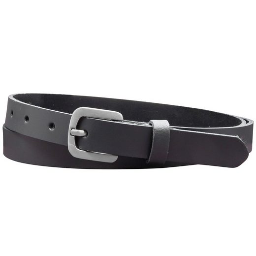 COLOGNEBELT Ledergürtel A5-SL Echt Leder Gürtel 2 cm Breit in Schwarz mit stilvoller Gürtelschließe, leger und modern mehr Kostenloser Versand