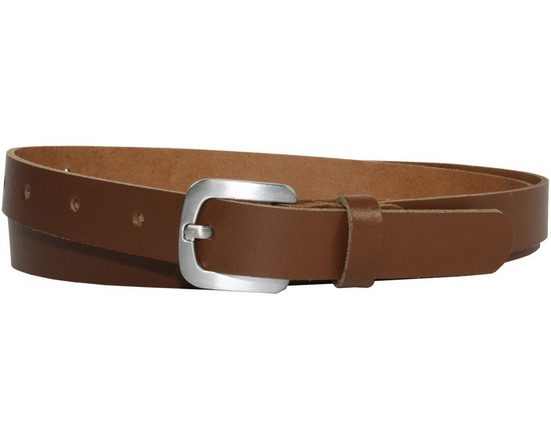 COLOGNEBELT Ledergürtel A5-SL Echt Leder Gürtel 2 cm Breit in Schwarz mit stilvoller Gürtelschließe, leger und modern mehr Kostenloser Versand
