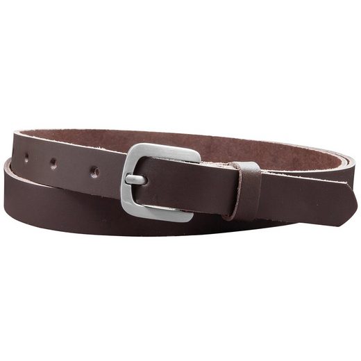 COLOGNEBELT Ledergürtel A5-SL Echt Leder Gürtel 2 cm Breit in Schwarz mit stilvoller Gürtelschließe, leger und modern mehr Limitierter Zeitrabatt
