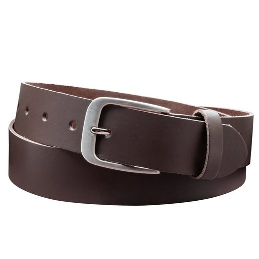 COLOGNEBELT Ledergürtel D28-SL Schlicht dennoch modern mit Dornschließe, MADE IN GERMANY mehr Jubiläumsangebot