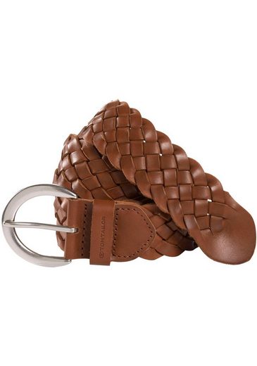 TOM TAILOR Ledergürtel TTLISA 4 cm breiter Damengürtel, Flechtledergürtel, modisches Must-Have mehr Tiefpreis