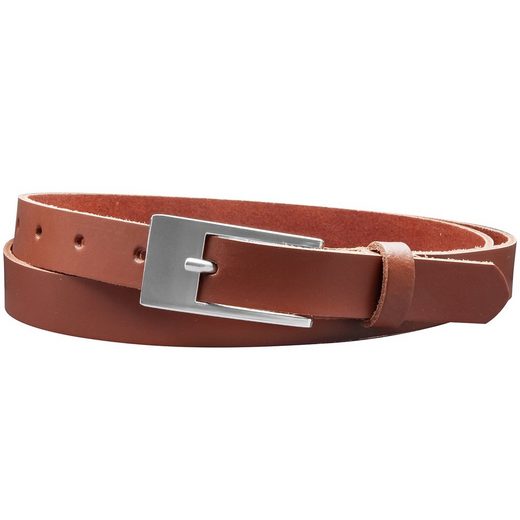 COLOGNEBELT Ledergürtel A4-SL 2 cm breiter Gürtel echt Leder in Cognac mit stilvoller Gürtelschließe, leger und modern mehr Nur für heute