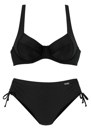 LASCANA Bügel-Bikini mit seitlich geraffter Bikinihose mehr Günstiger Verkauf