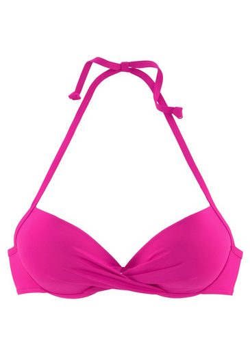 S.OLIVER Push-Up-Bikini-Top Spain in Wickeloptik mehr Kostenloser Versand