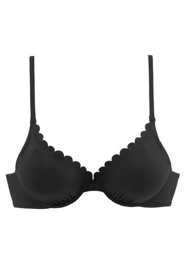 LASCANA Bügel-Bikini-Top Scallop mit Wattierung mehr Vatertagsangebot