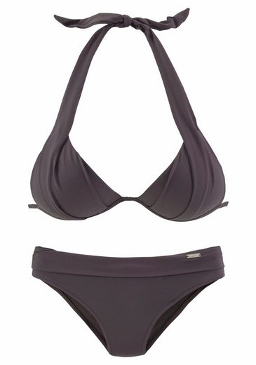 LASCANA Triangel-Bikini im Nacken zu binden, wattierte Cups, mit eingearbeiteten Kissen mehr Lagerräumung
