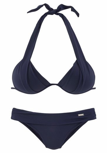 LASCANA Triangel-Bikini im Nacken zu binden, wattierte Cups, mit eingearbeiteten Kissen mehr Lagerräumung