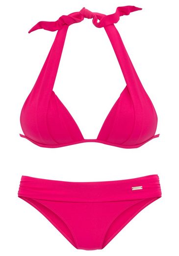 LASCANA Triangel-Bikini im Nacken zu binden, wattierte Cups, mit eingearbeiteten Kissen mehr Lagerräumung